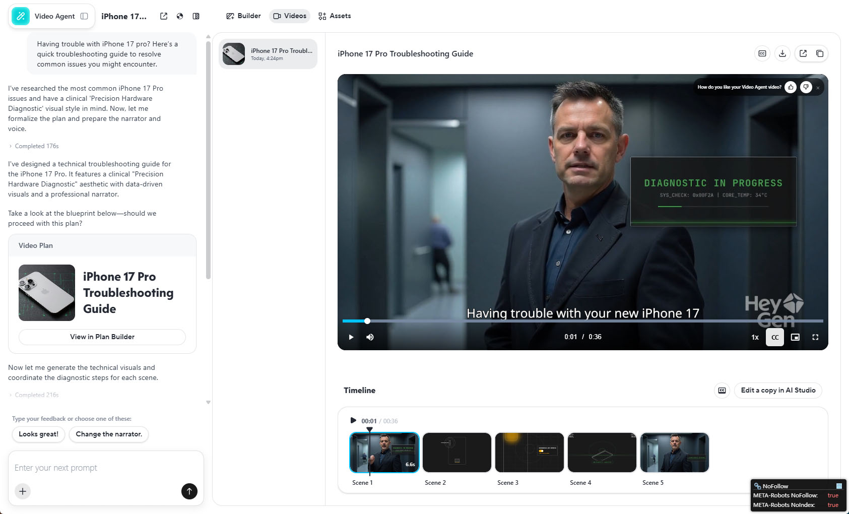 heygen generated ai video