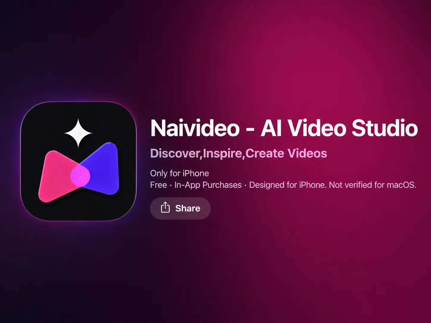 naivideo iOS 版 ai 影片與影像生成 app