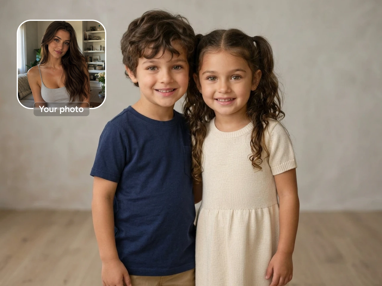 two future babies generated from your own photos