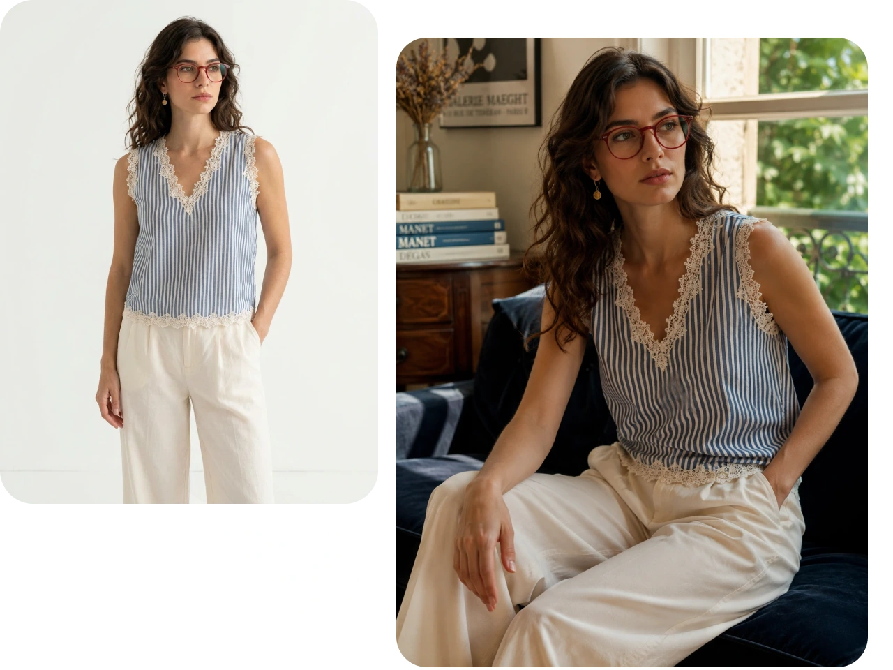 an ai model in different poses
