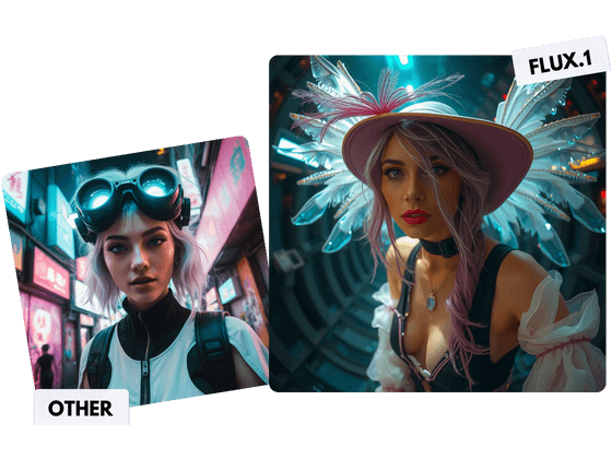 result of content FLUX's superior detail