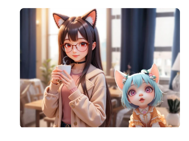 使用 piclumen ai 怪物產生器,在數秒內生成動漫風虛擬 YouTuber 少女,用於 YouTube 頻道