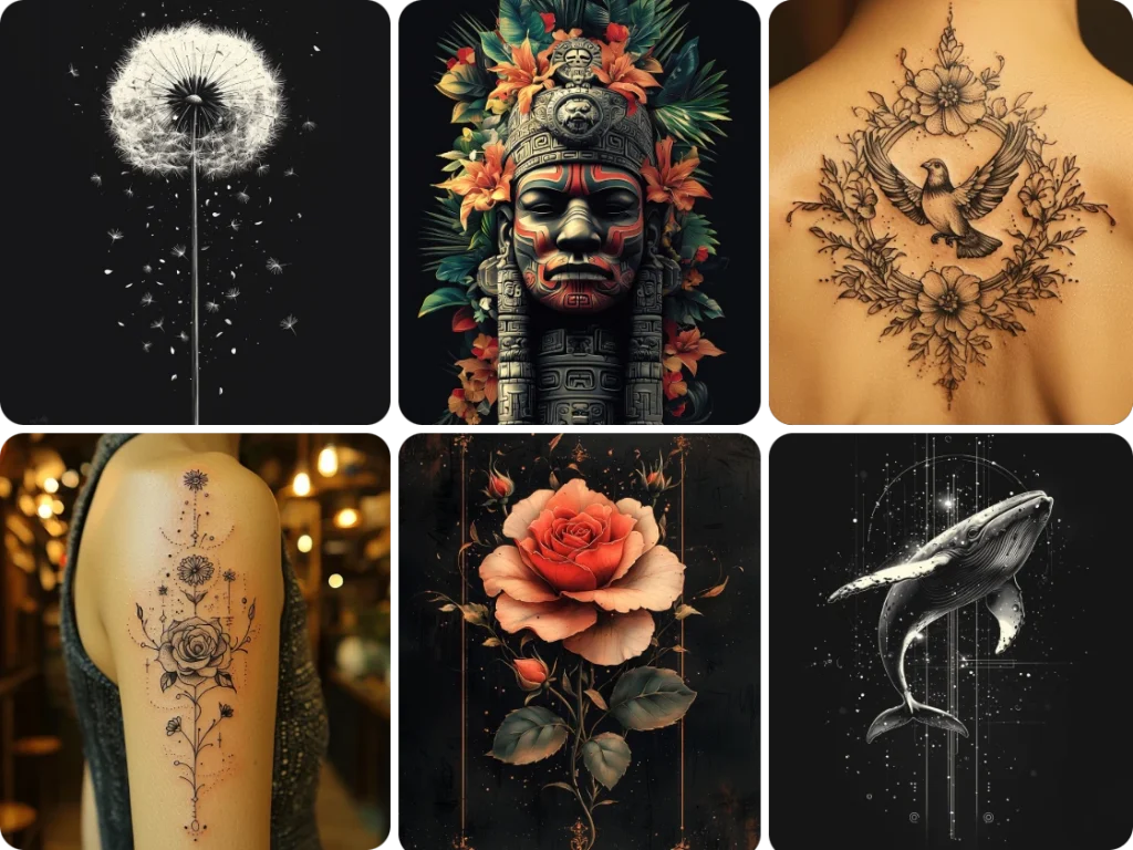 6 tatuagens geradas por IA