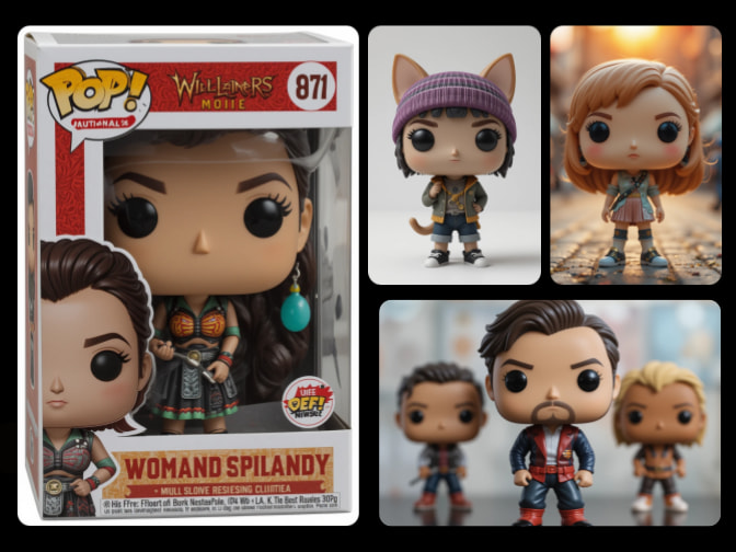 produits dérivés générés avec le générateur funko pop