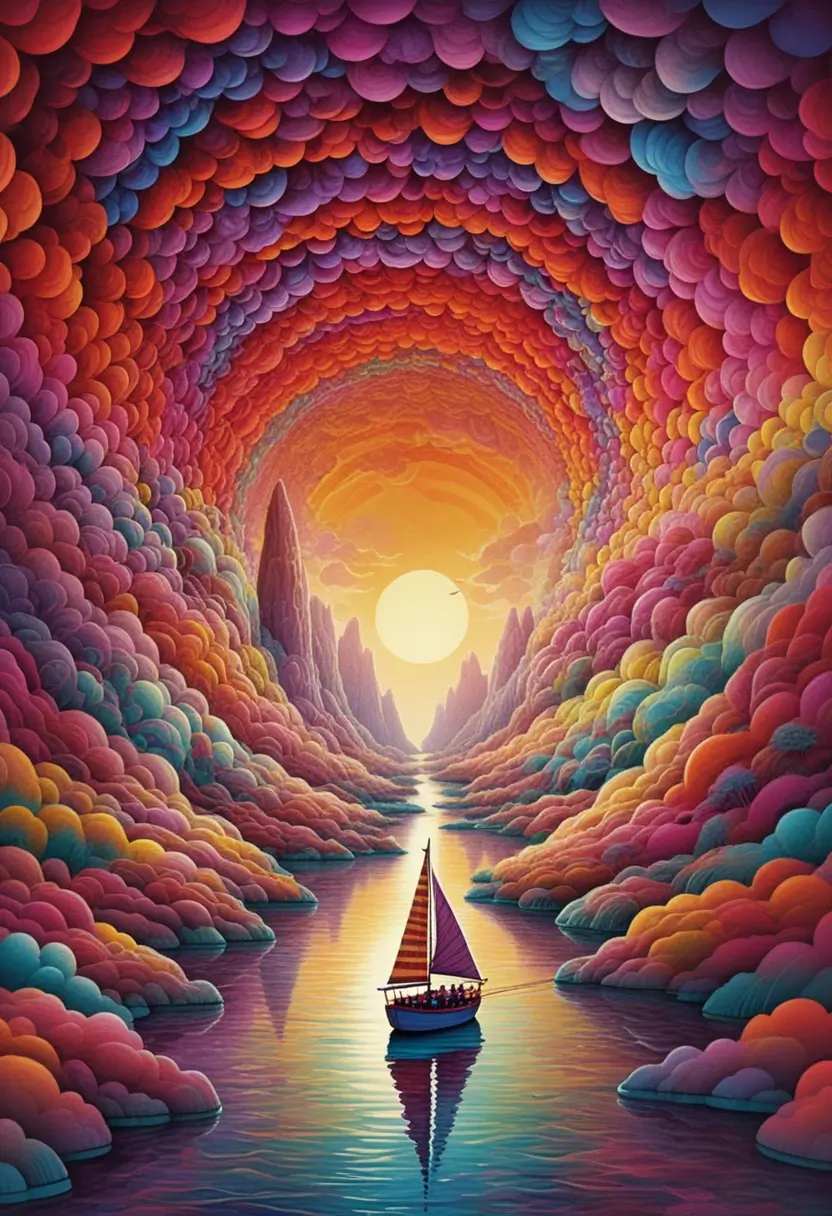 AI wallpaper boat