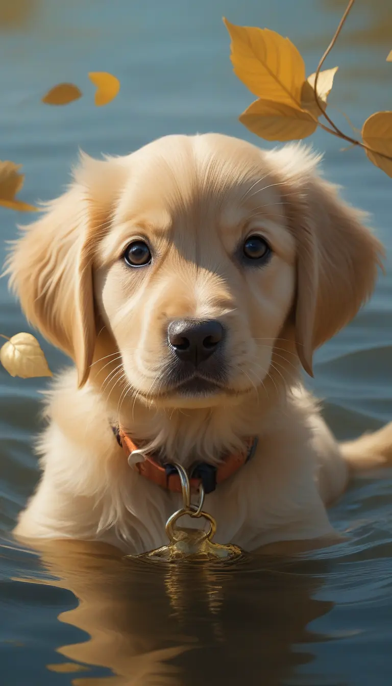 AI wallpaper christmas dog