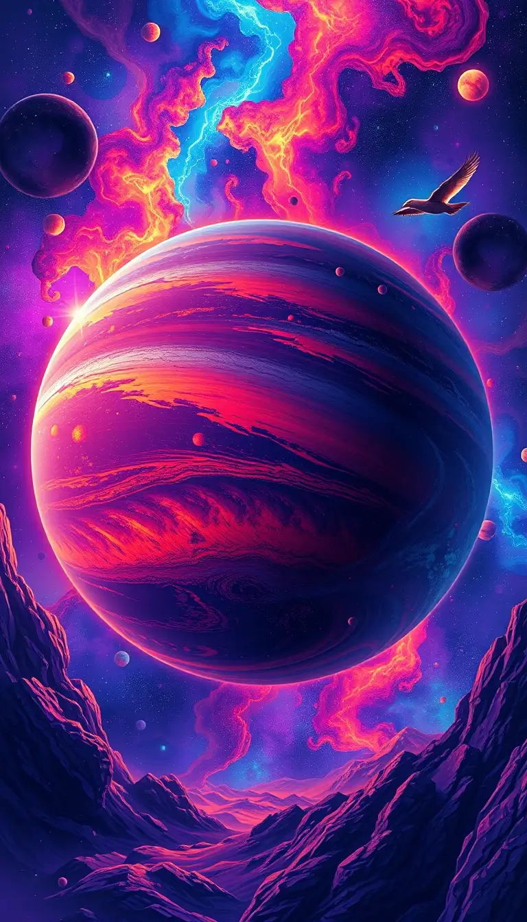 AI wallpaper planet