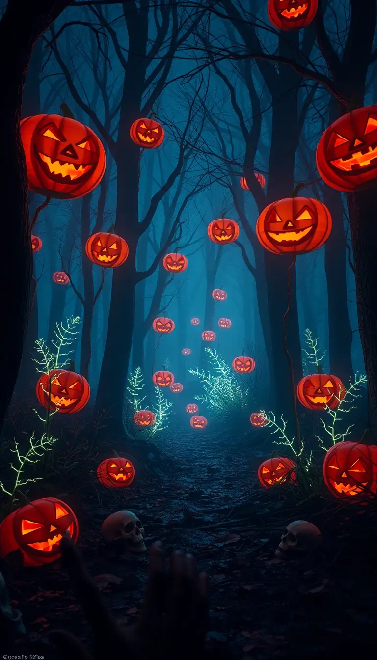 AI wallpaper pumpkin