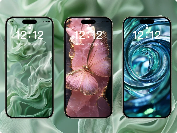Create wallpapers in various dimensions, tailored for phones, tablets, and desktops.