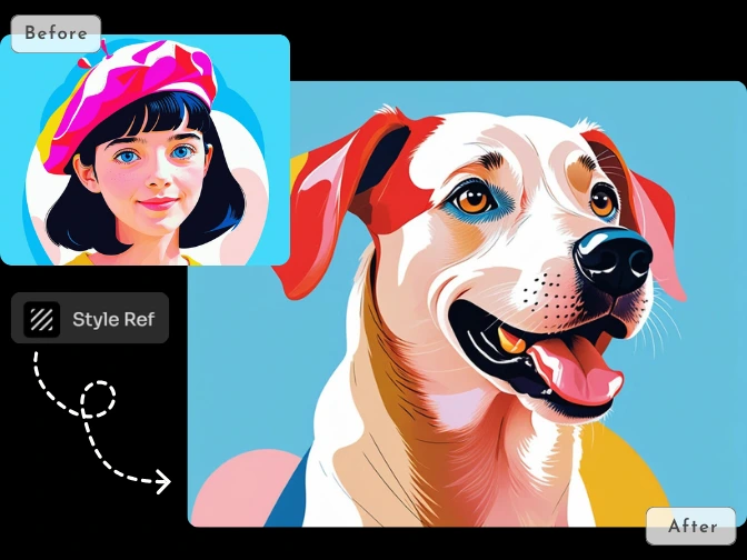 Make Style-Consistent Wallpapers with AI Style Reference