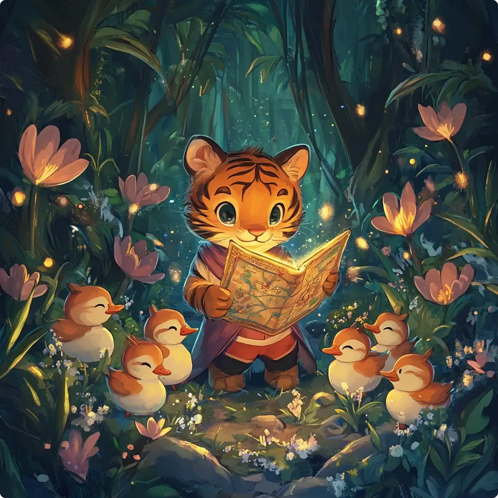 una tigre carina personaggio
