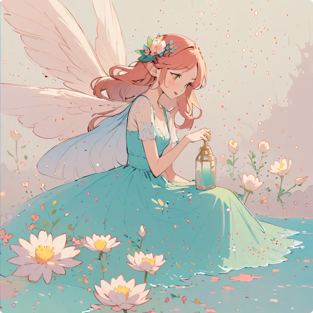 un personaggio fantasy con ali