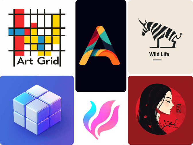 piclumen ai logo generator created 6 logos