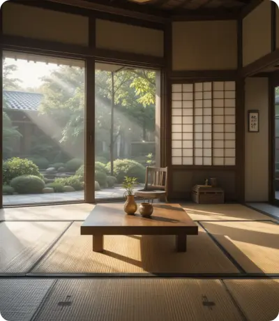 ai interior design Traditional Japanese style