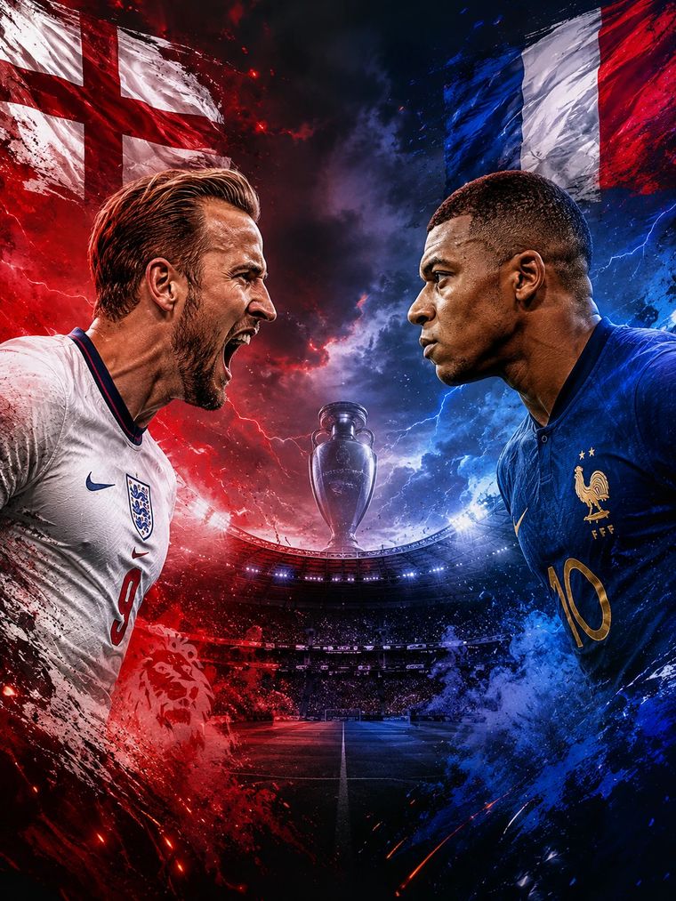 England vs France fixture poster
