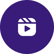 a dark blue icon for social media content creation