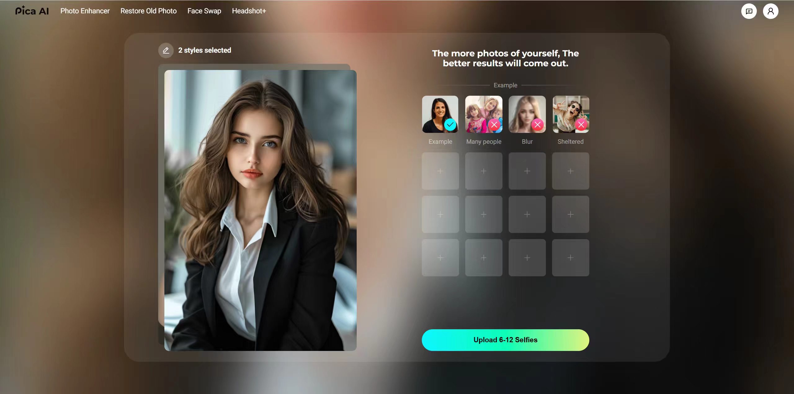 PICA AI Headshot Generation