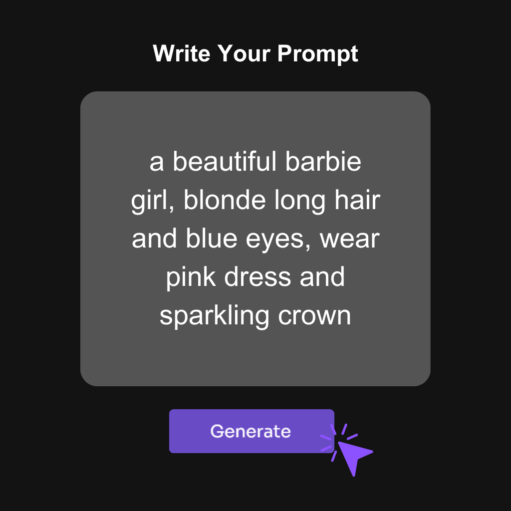 barbie selfie generator write prompt