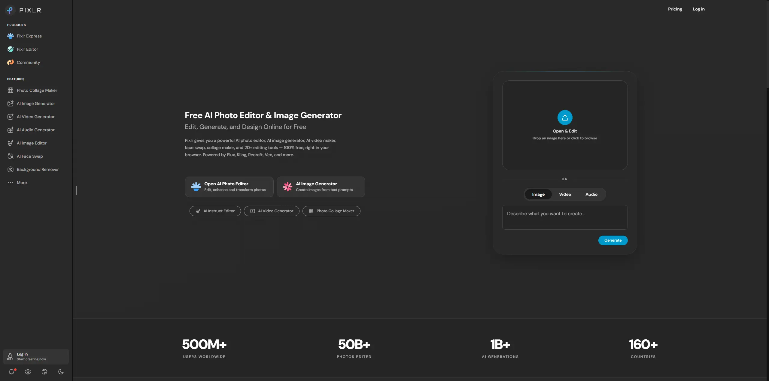 pixlr official website homepage