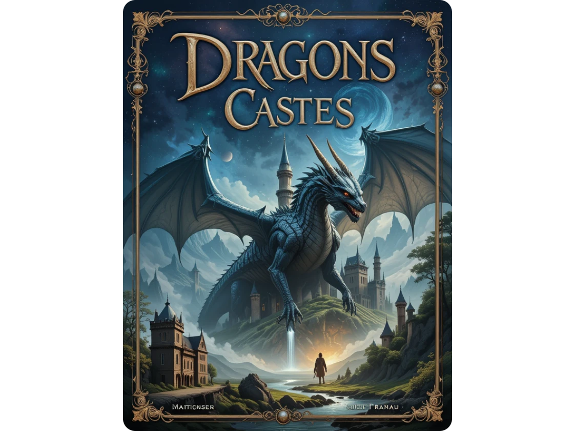 portadas de libros de fantasía generadas por ia