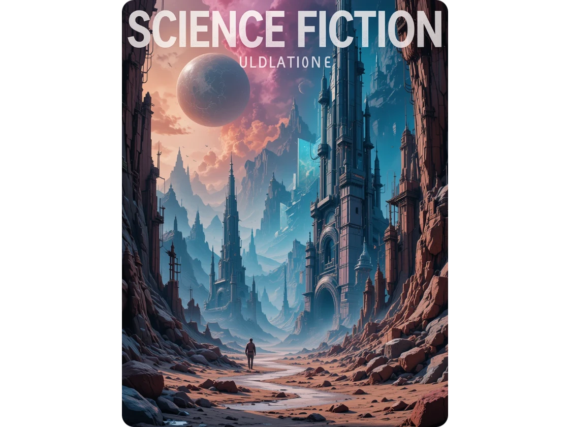 portadas de ciencia ficción generadas por ia