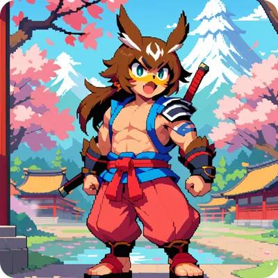 36 bit samurai character