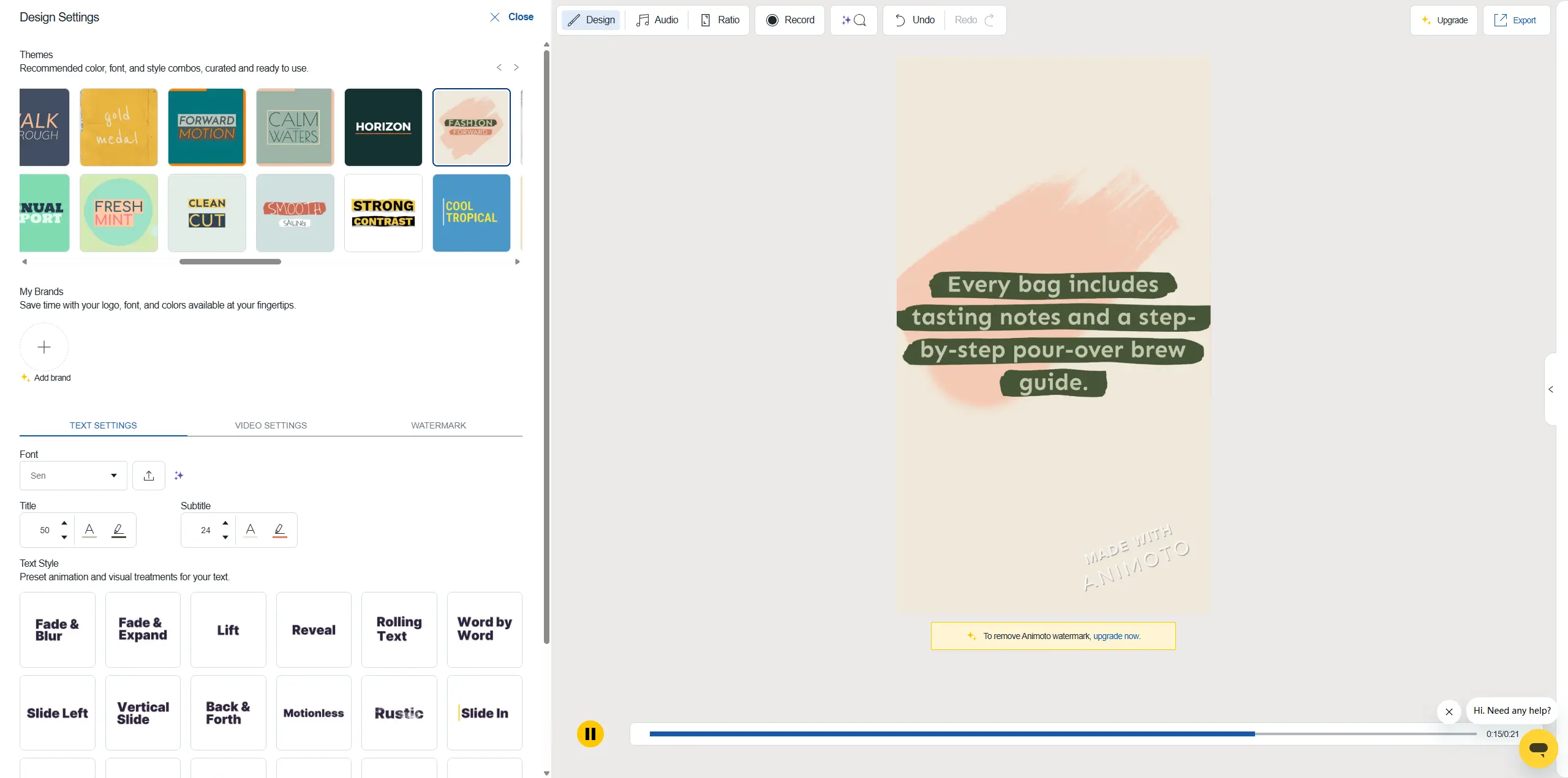 animoto ai script video generator review