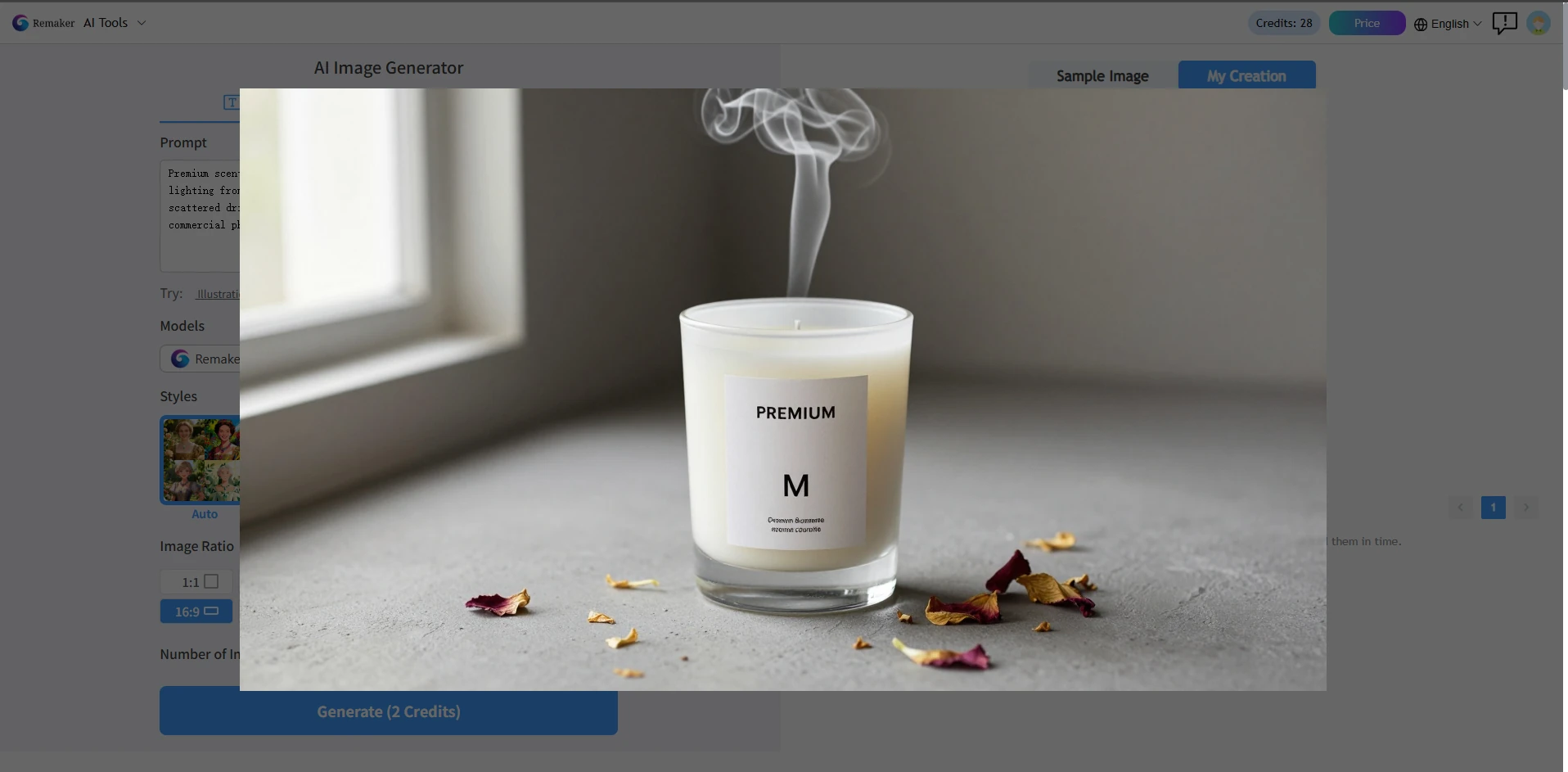 remaker ai product image