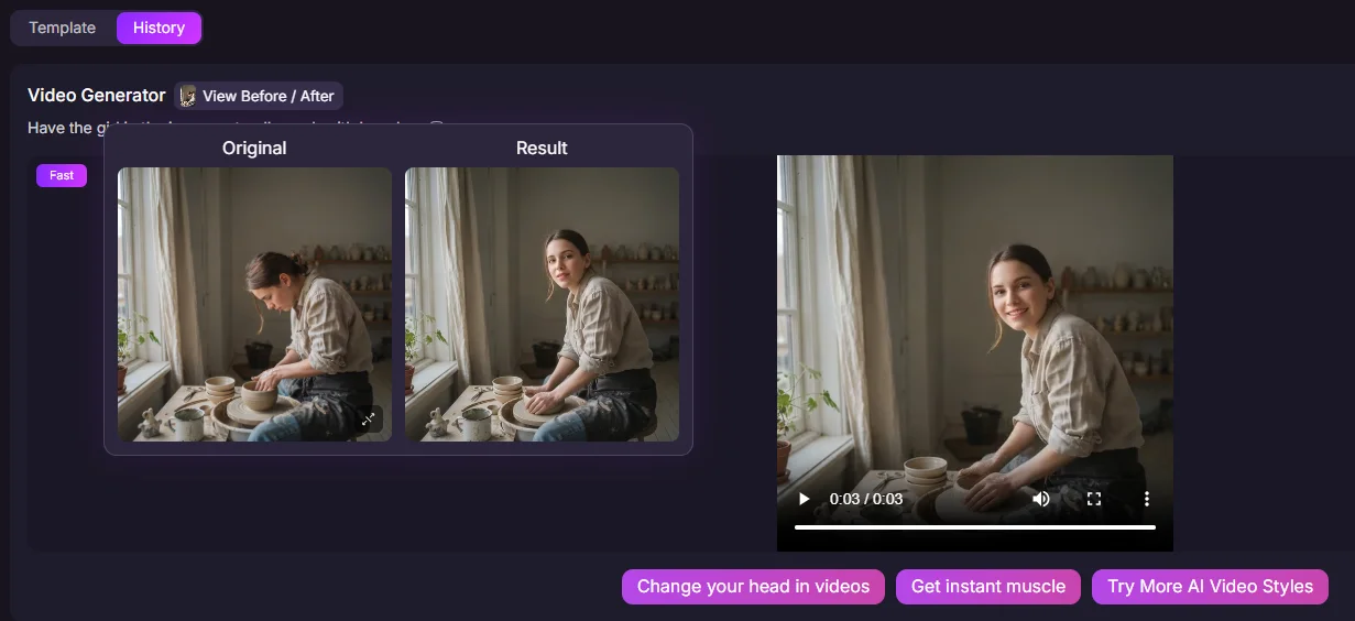 swapfaces ai image to video