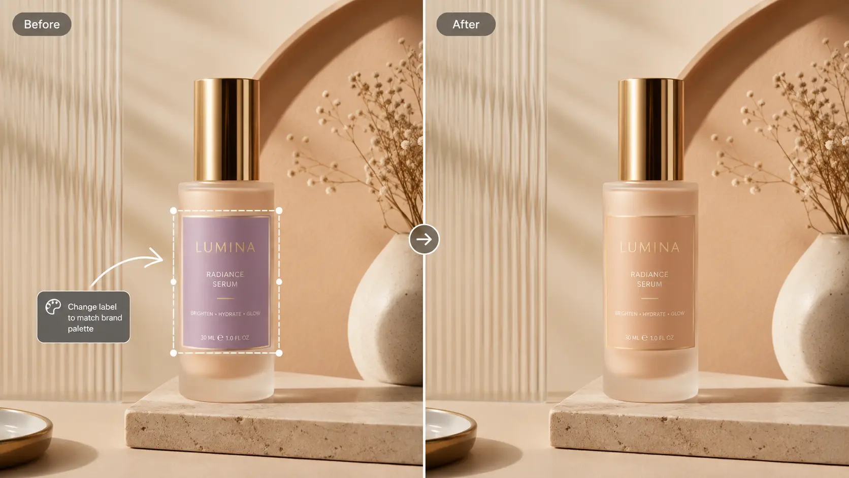 seedream 5.0 pro before and after lable redesign