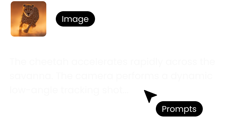 KI-Video mit Hailuo AI aus einem Gepardenbild und Prompt generieren
