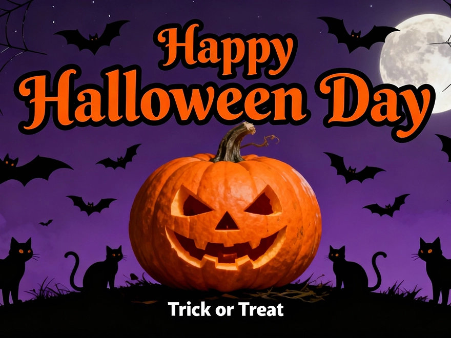 An Hallowen-style poster generated with GPT 4o Image Generation in PicLumen