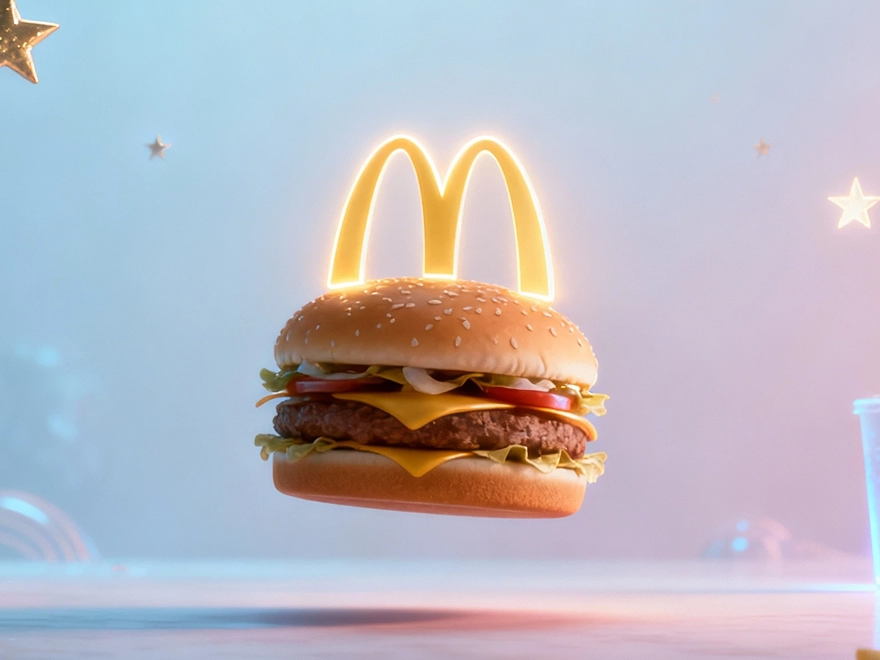 An advertising banner for MacDonalds