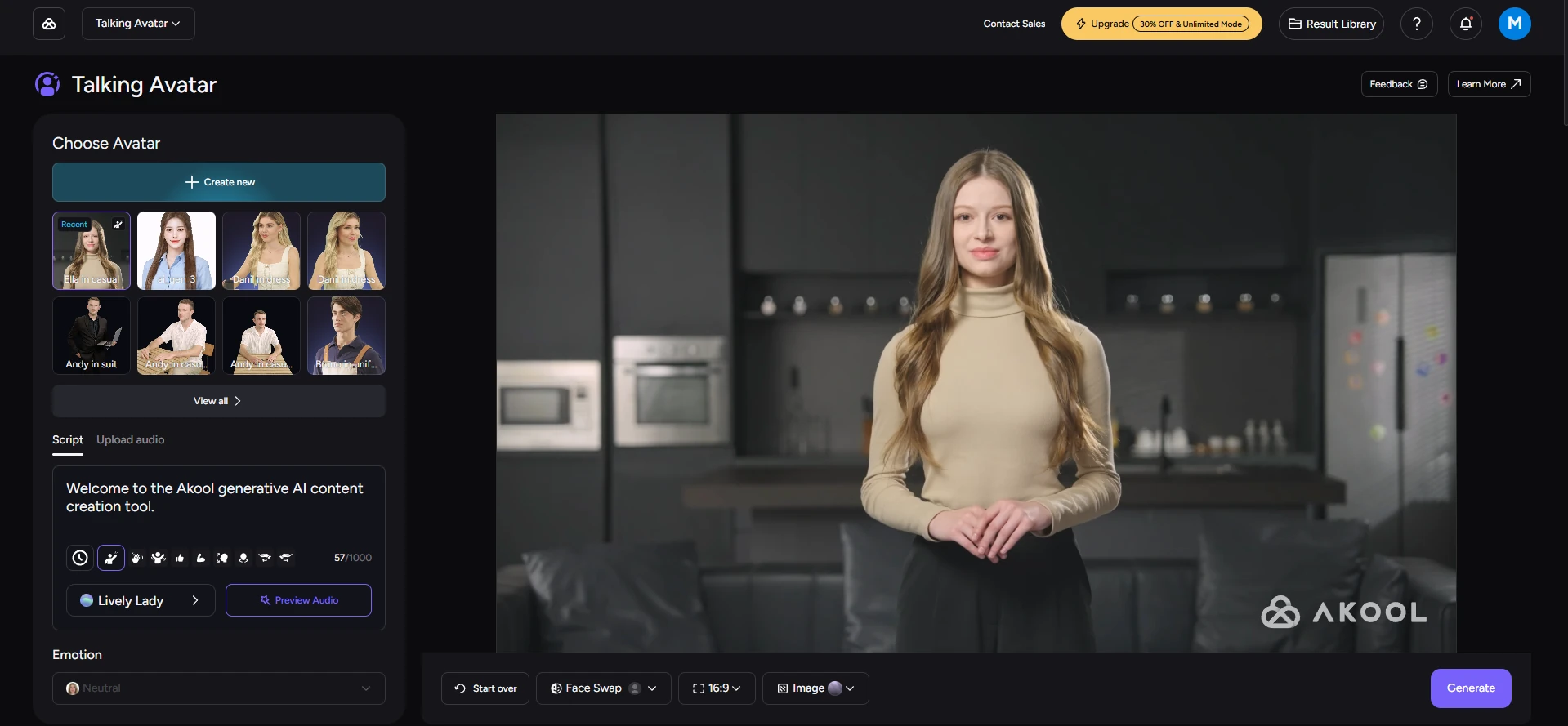 akool video ai avatar