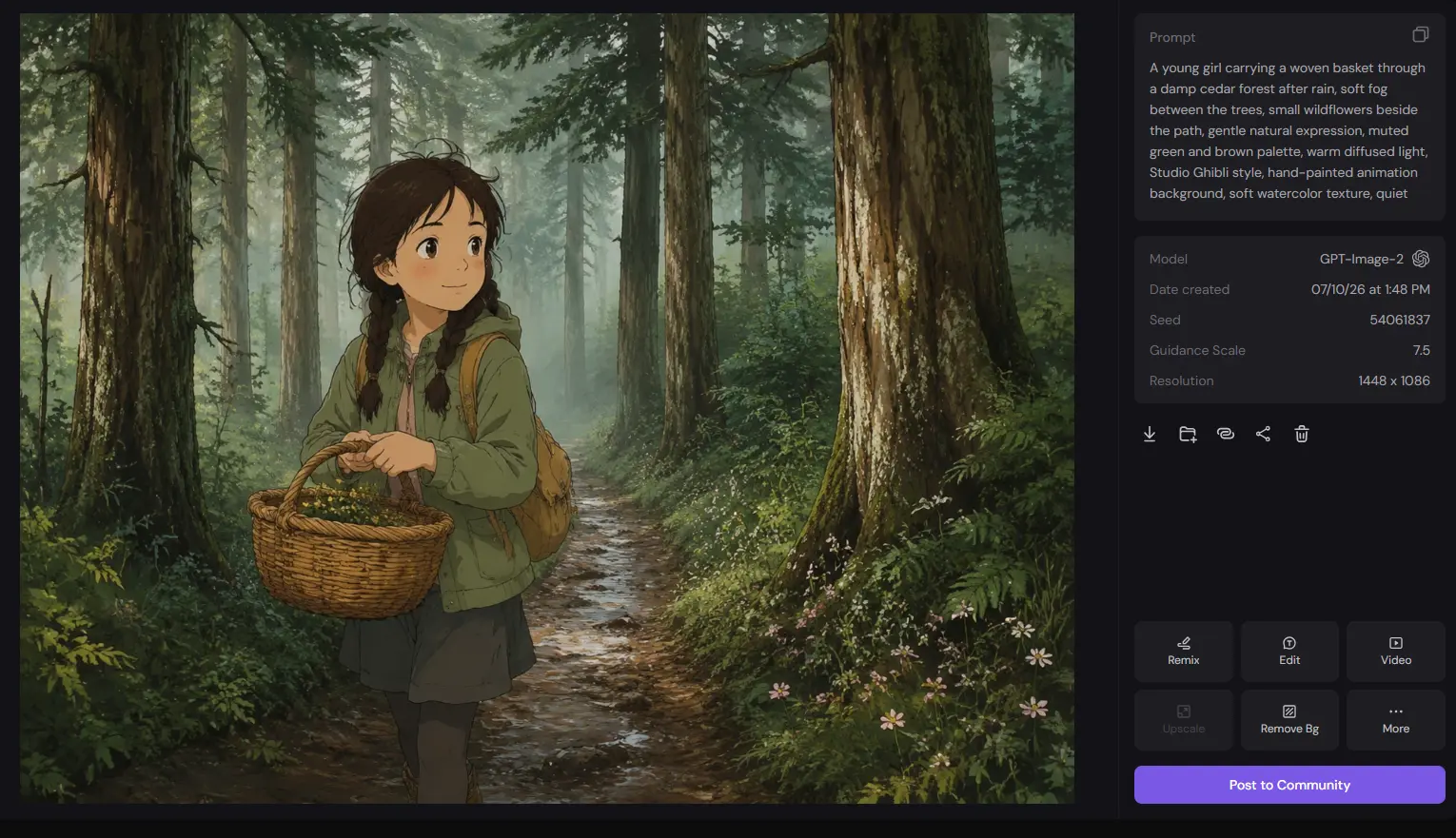 piclumen ai ghibli style image generation