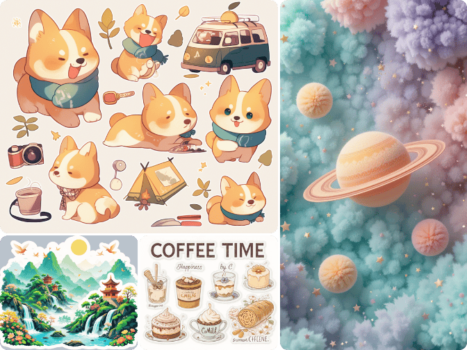portada de generador de stickers con ia