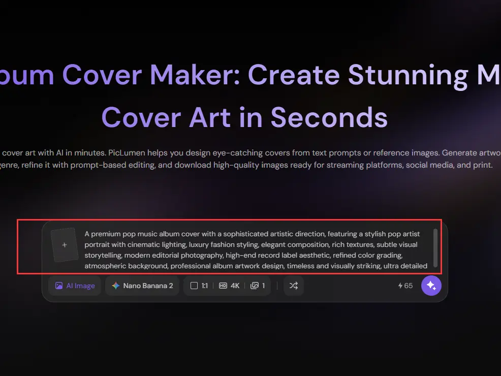 album cover maker step1