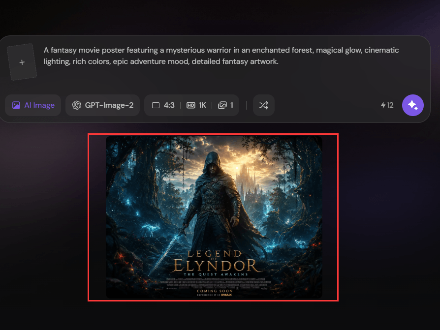 ai movie poster generator- step 3