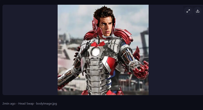 ai head swap image generated by magic hour ai