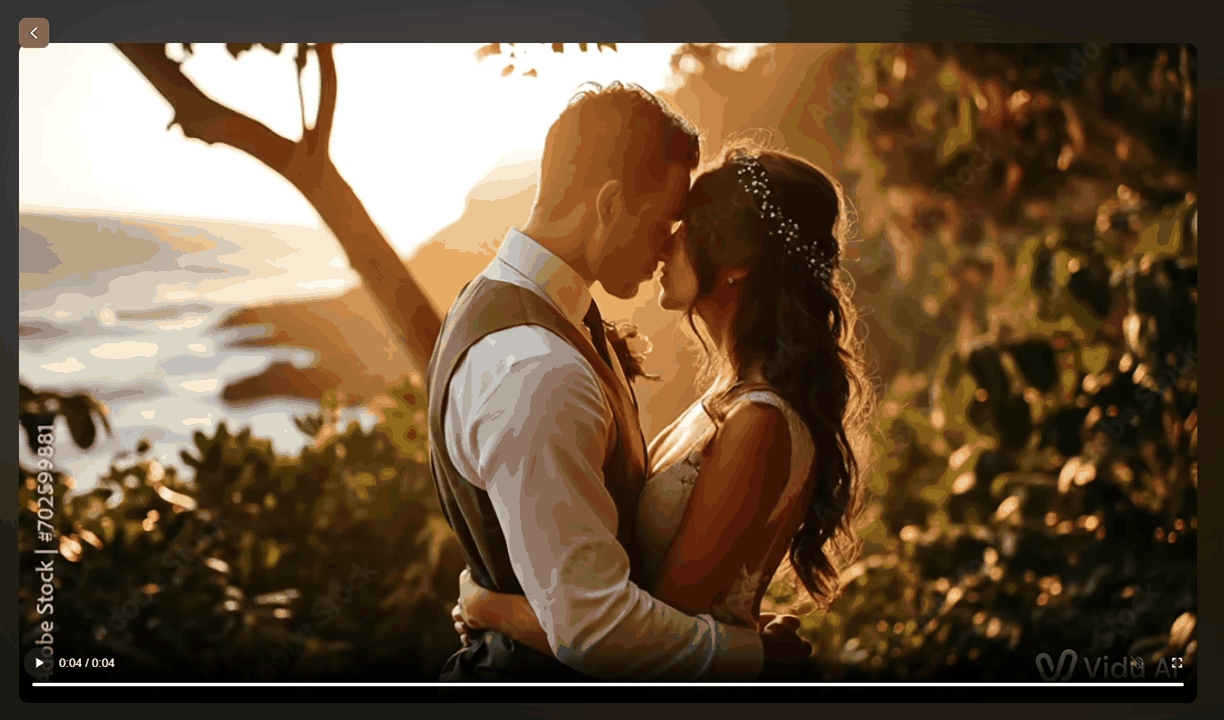 first Vidu AI Kiss feature generation