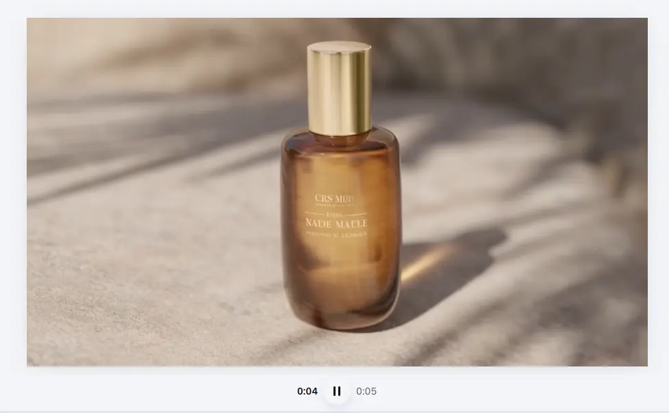 canva ai video generator review showing a skincare campaign clip