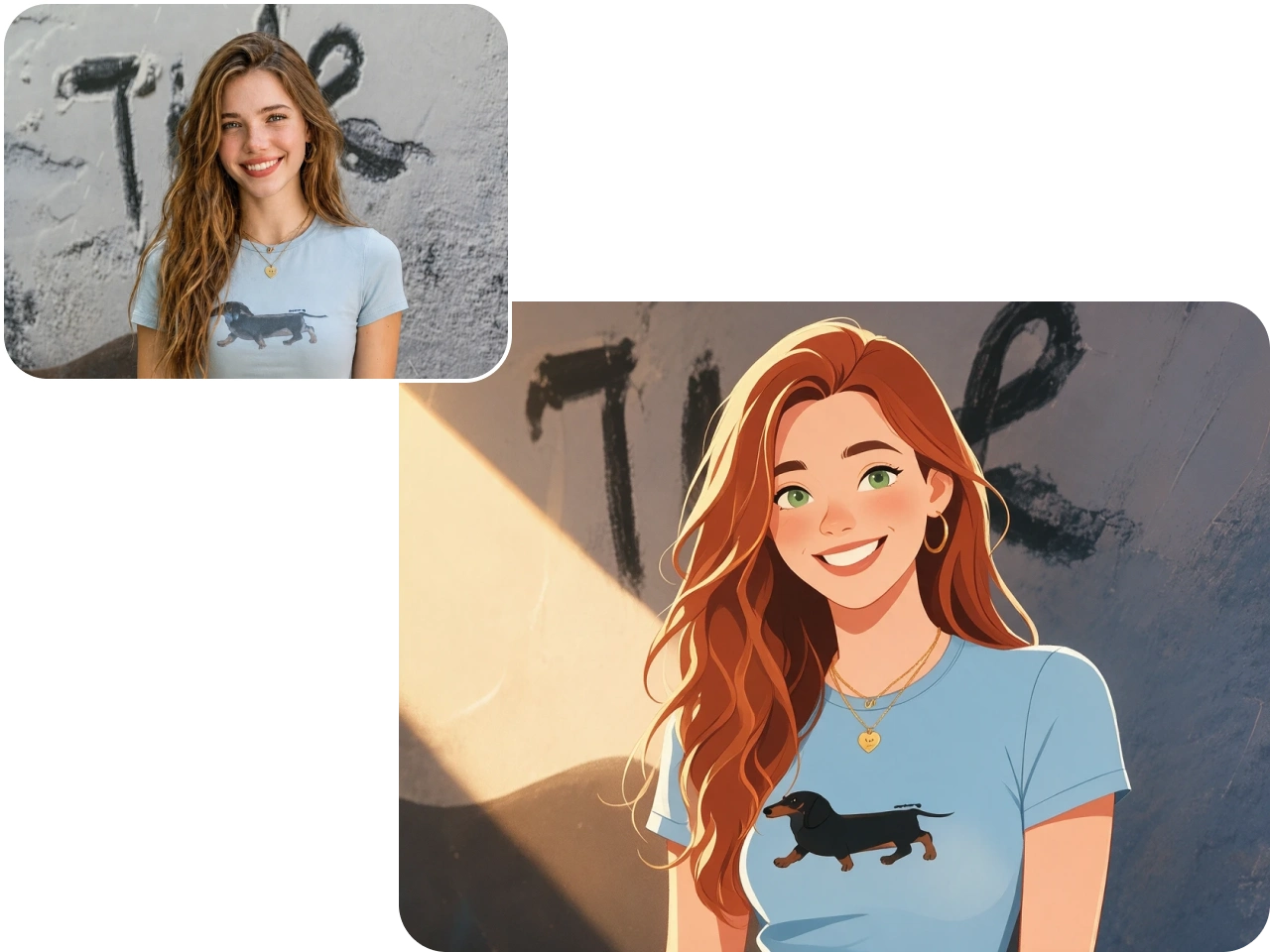 image to image ai transforming a portrait into a vtuber avatar