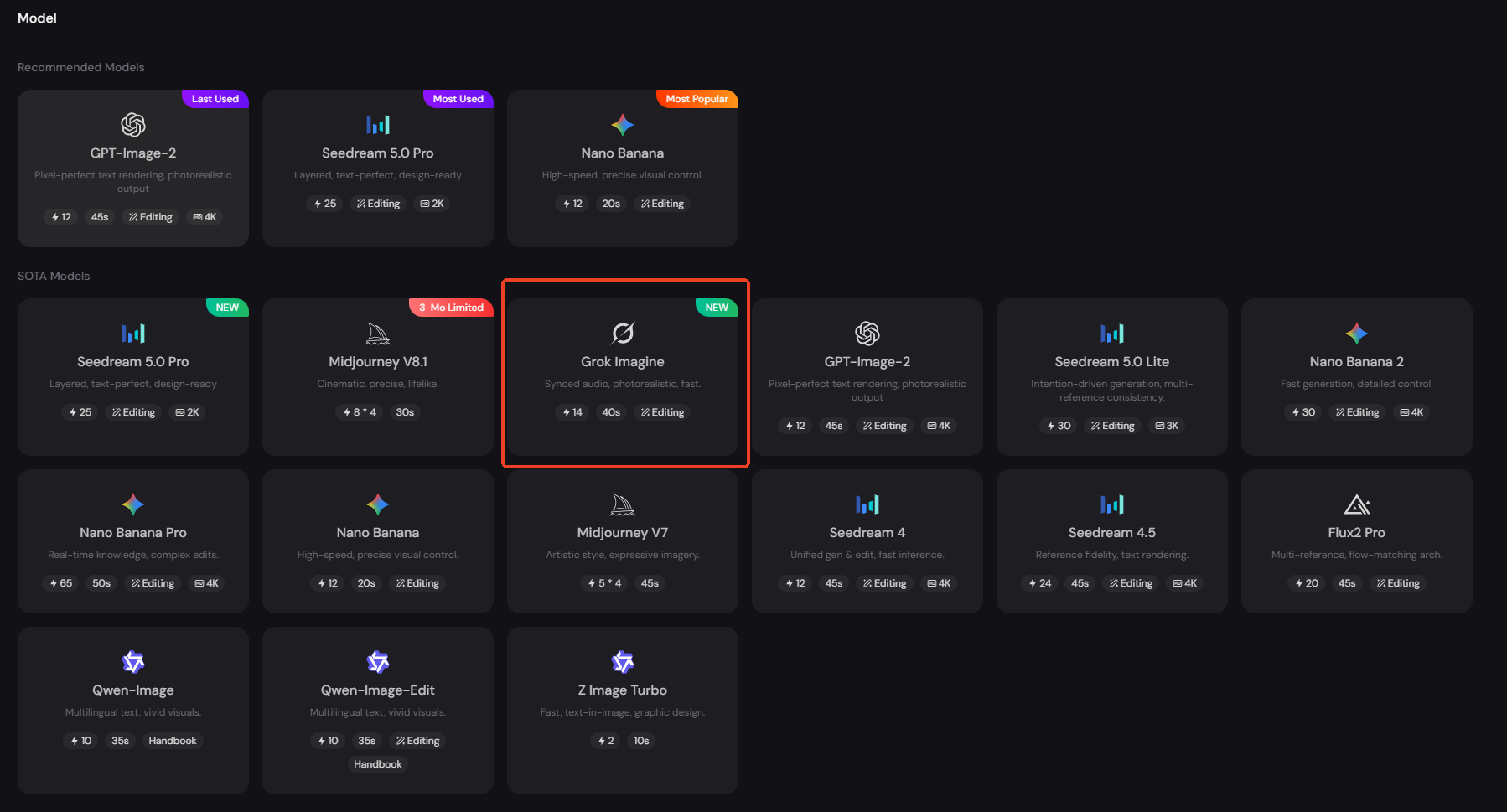 ai image models on piclumen