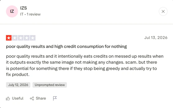 trustpilot comment