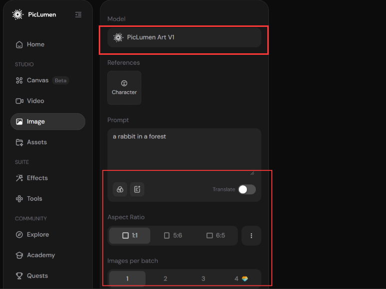paso 2 del generador de imágenes aleatorias