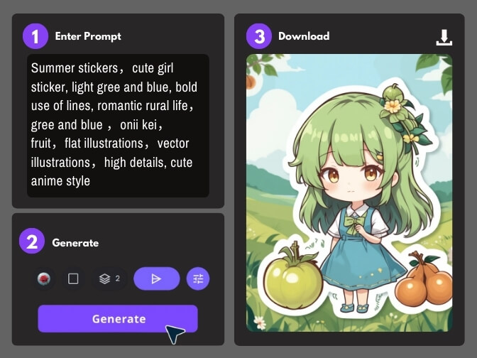 how to create your own stickers with ai