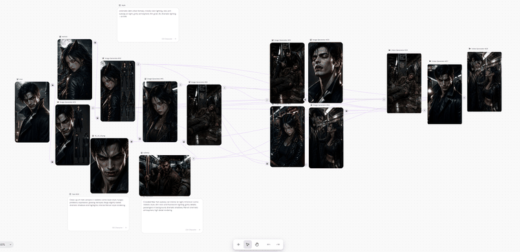 piclumen infinite canvas ai vampire video template