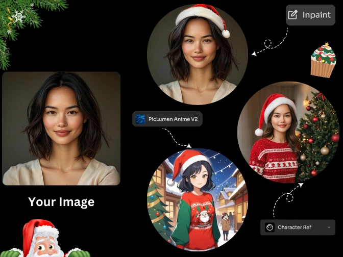 AI Christmas art generator image to image