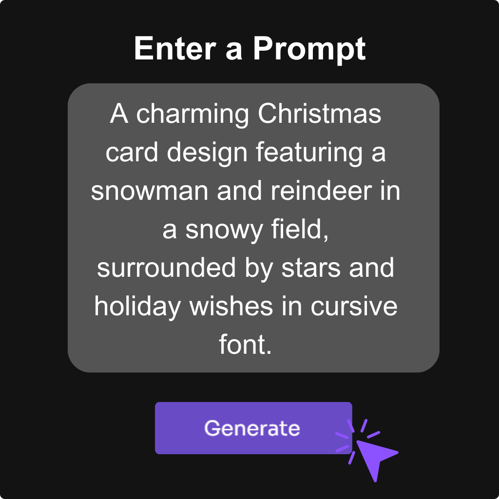 AI christmas art generator prompt
