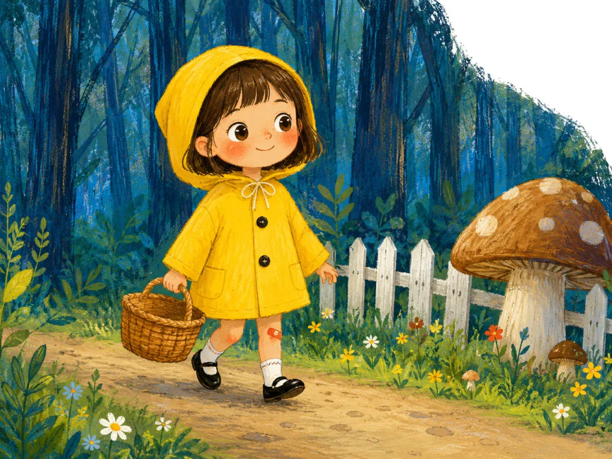 ilustração gerada por ia para livro infantil com um personagem fofo de história
